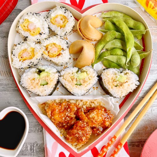 Valentine’s Sushi Bento Box