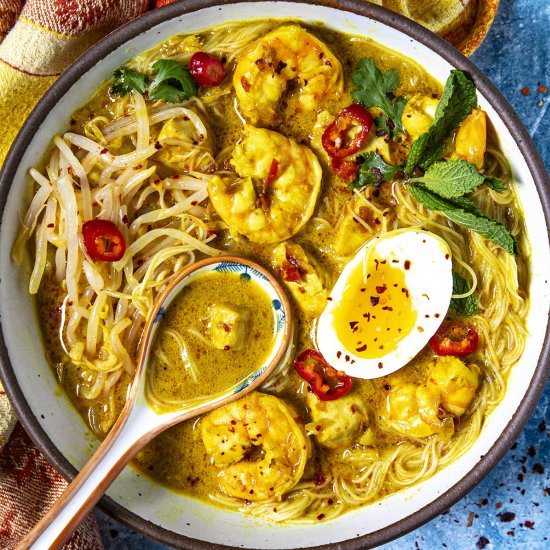 Laksa Recipe (Coconut Curry Laksa)