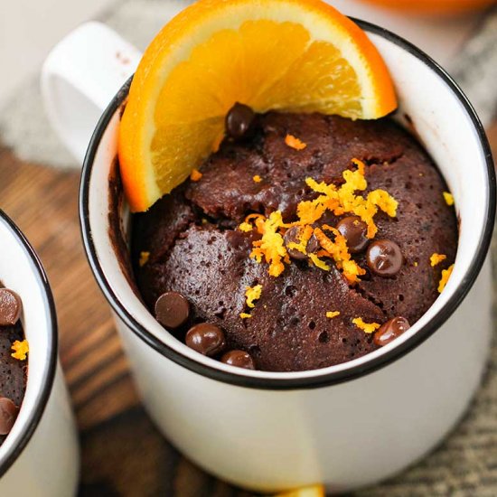 chocolate orange mug cake