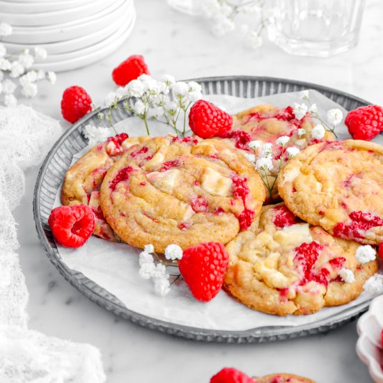 White Chocolate Raspberry Cookies