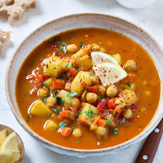 Mediterranean Style Chickpea Soup