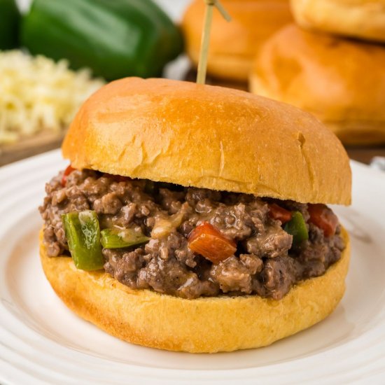 Philly Cheesesteak Sloppy Joes