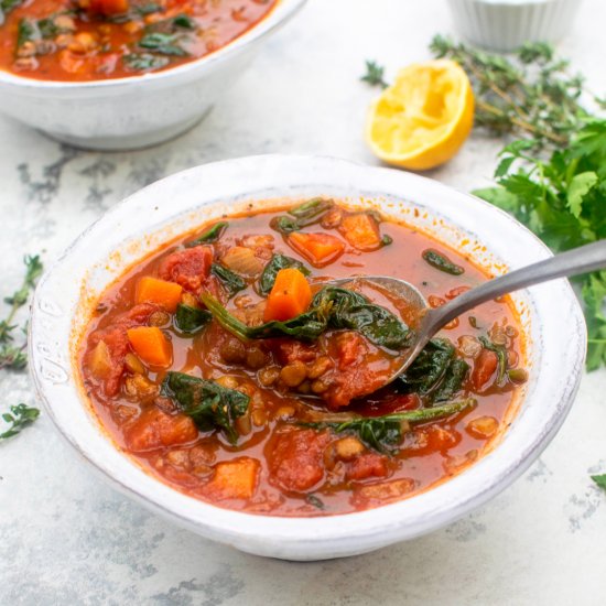 Green Lentil Soup