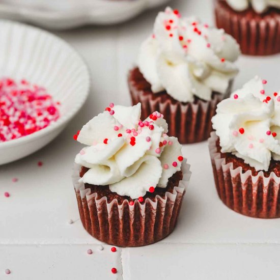 Mini Red Velvet Cupcakes