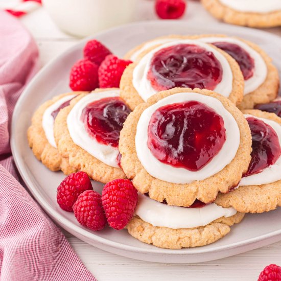 Raspberry Cheesecake Cookies