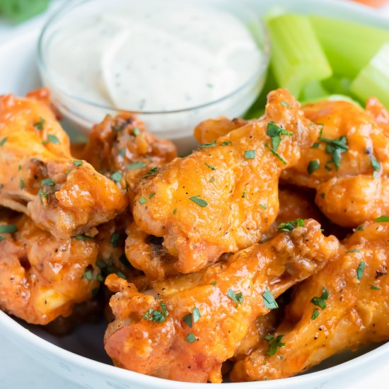 Baked Buffalo Chicken Wings