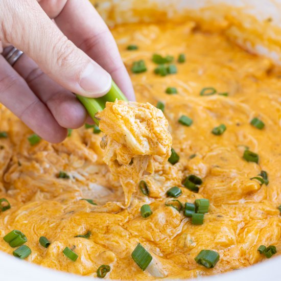 Crockpot Buffalo Chicken Dip