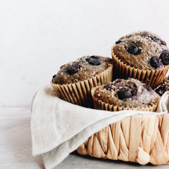 Blueberry Buckwheat Muffins