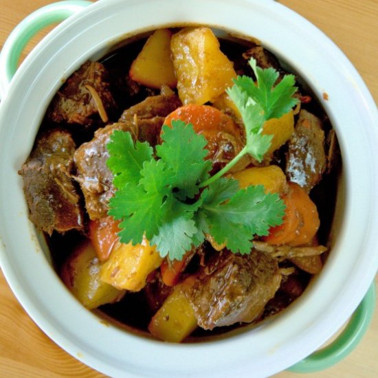 Beef stew with potatoes Chinese