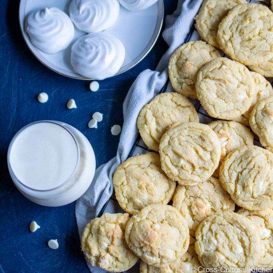 Lemon Pudding Cookies with Meringue