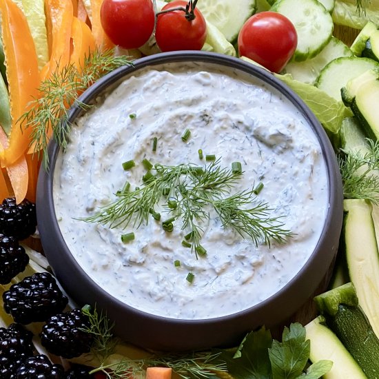 Upgraded Cheesy Dill Dip