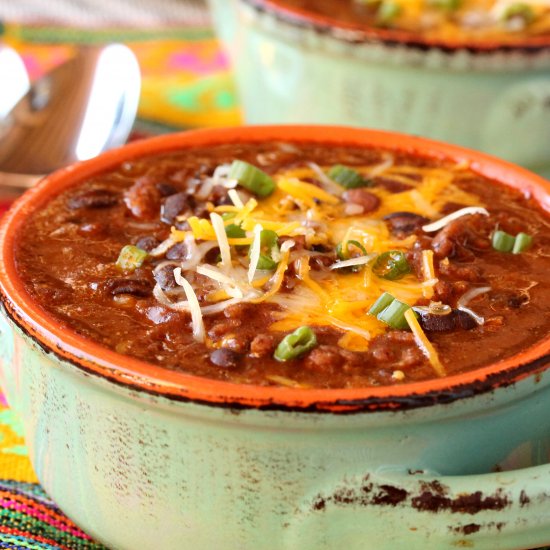 Chili Soup with Ground Pork