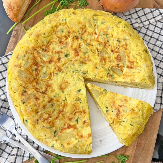 Spanish Omelette with Cheese