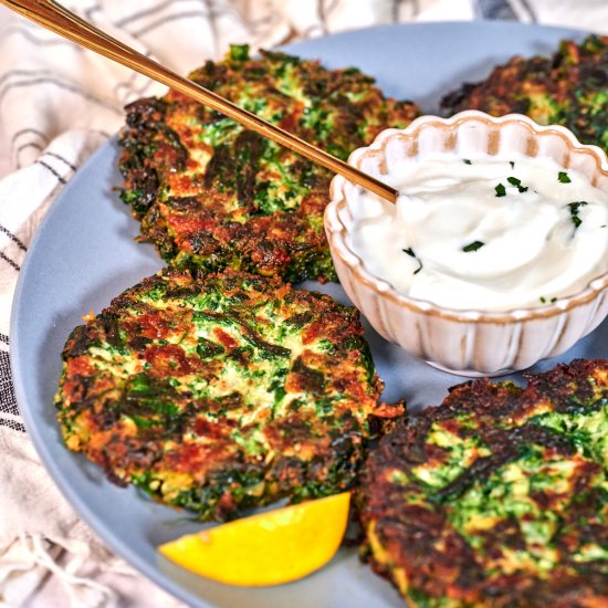 Crispy Spinach Fritters