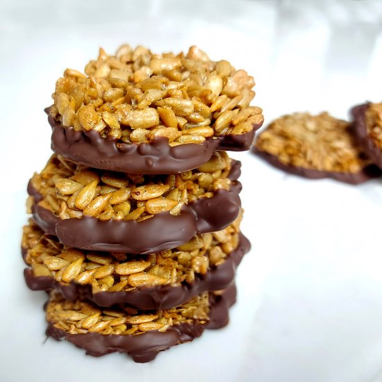 Sunflower Seed Chocolate Bites