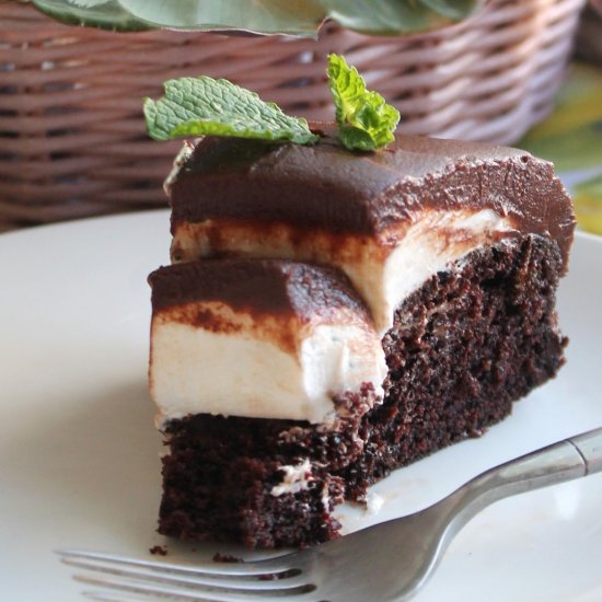 Thick Mint Cookie Cake