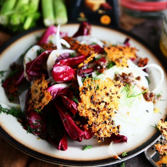 Red Belgian Endive and Fennel with