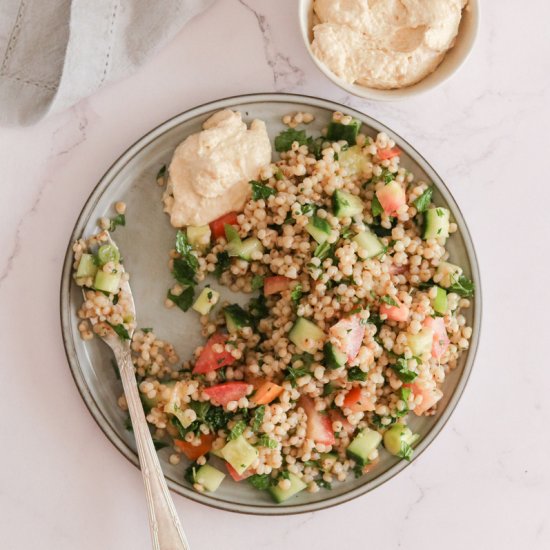 Vegan soghum salad