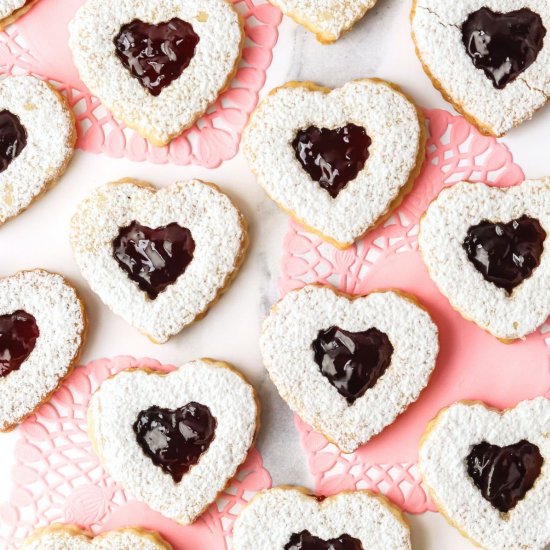 Linzer Heart Cookies