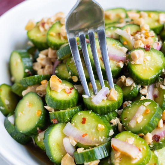 Quick Asian Cucumber Salad