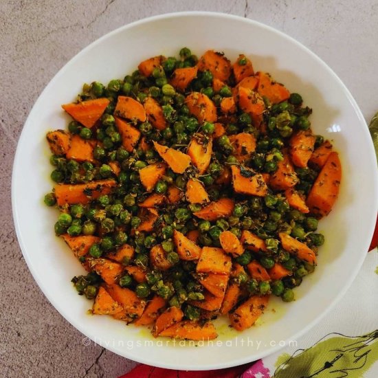 Gajar Matar Ki Sabji | Carrot Peas