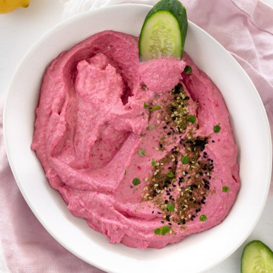 Pretty Pink Beet Hummus