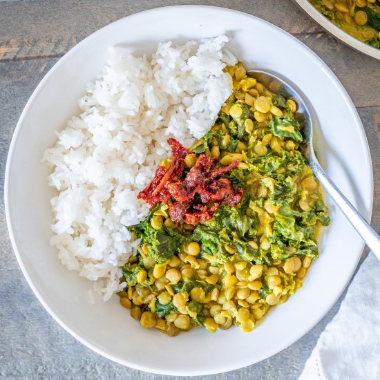 kale lentil curry