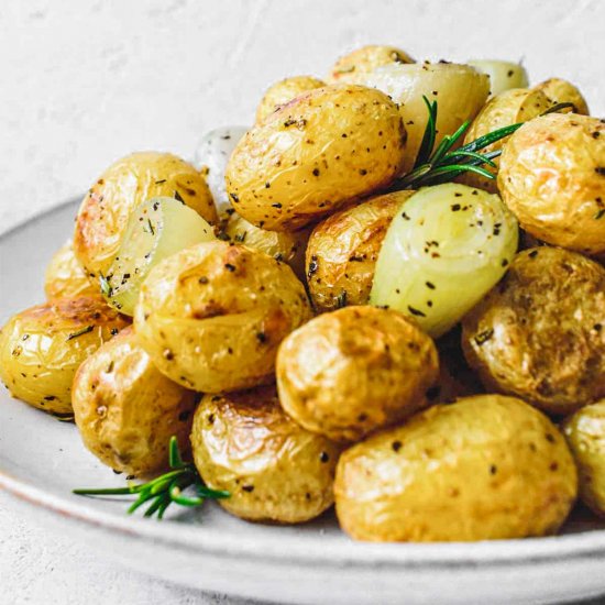 Roasted New Potatoes with Shallots