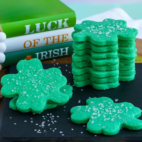 Irish Shamrock Sugar Cookies