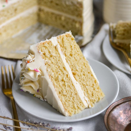 Vegan Vanilla Layer Cake