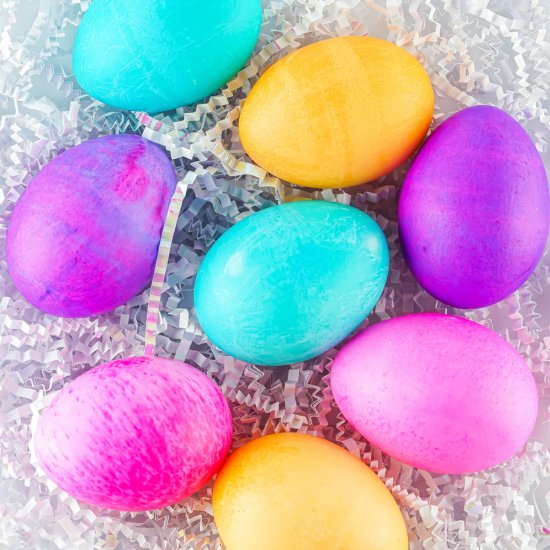 Easter Eggs with Food Coloring