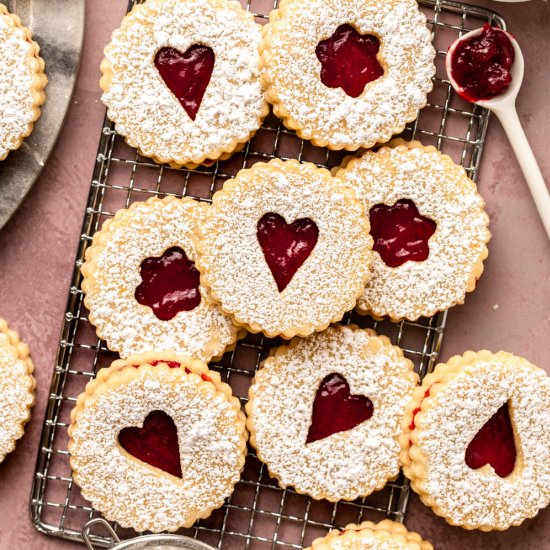 Vegan Linzer Cookies