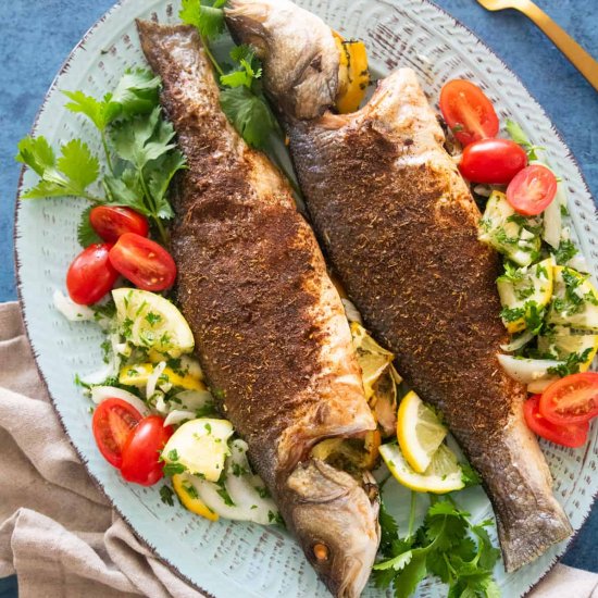 SIMPLE ROASTED BRANZINO RECIPE