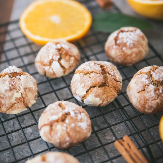 Orange Crinkle Cookies