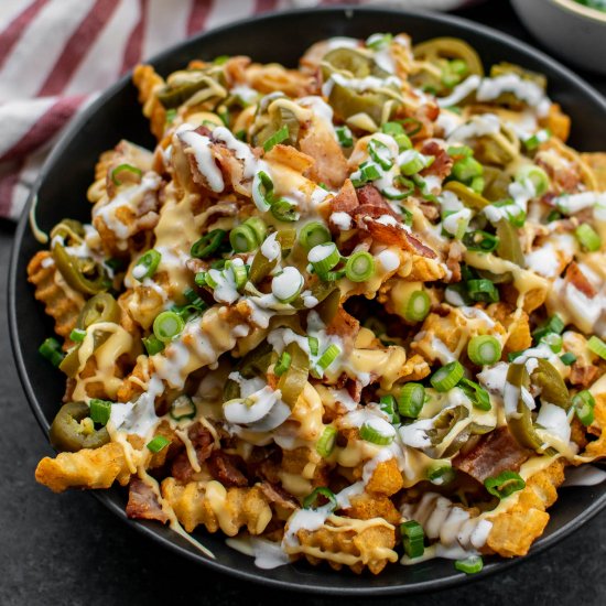 Easy Loaded Bacon Cheese Fries