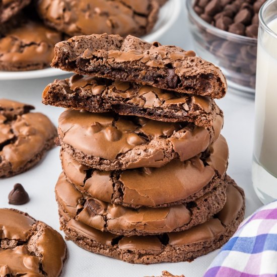 Fudgy Flourless Brownie Cookies