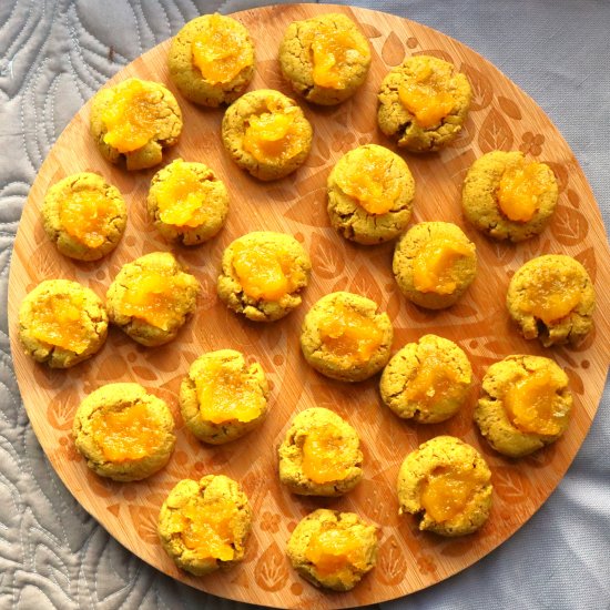 Thumbprint Corn Cookies