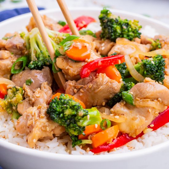 Honey Garlic Chicken Stir-Fry