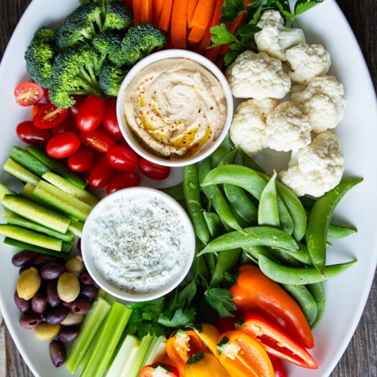 EASY CRUDITÉS PLATTER