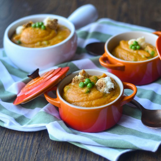 Vegan Sweet Potato Pea Soup