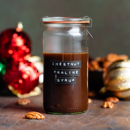 chestnut praline syrup