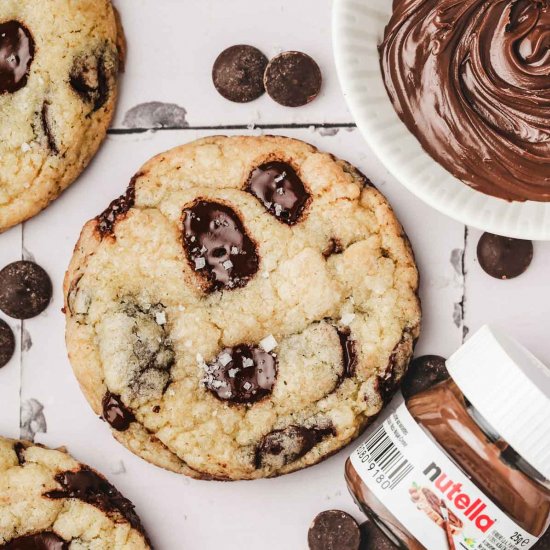 Stuffed Nutella Cookies