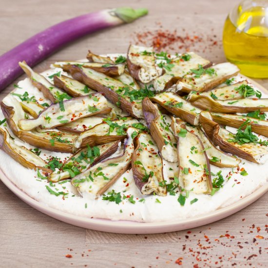 Tofu dip with eggplant