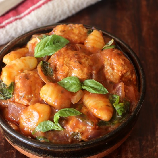 Stove-Top Meatballs and Gnocchi