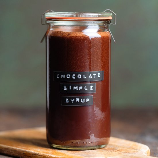 Chocolate simple syrup