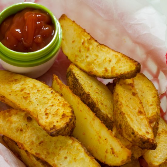 20 Minute Air Fryer Potato Wedges