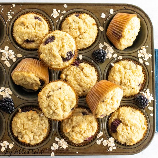 Almond Flour Oatmeal Muffins