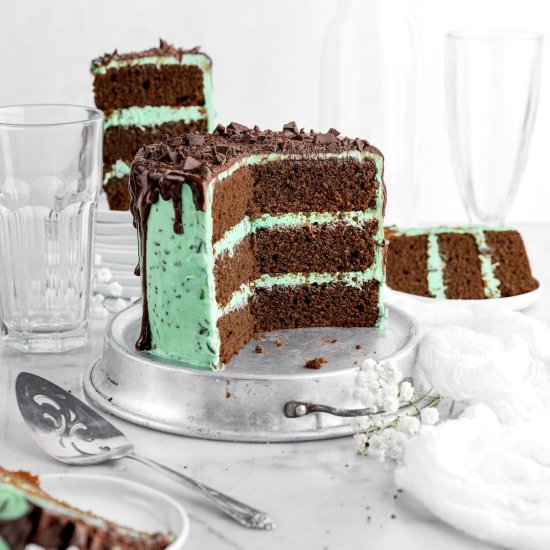 Mint Chocolate Chip Cake