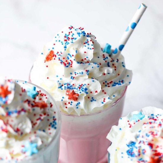 4th of July milkshake