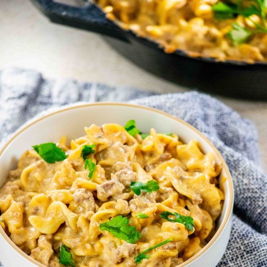 Beef Stroganoff Hamburger Helper